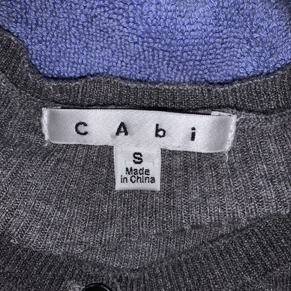 Cabi Cardigan with Black Lace Appliqué - Picture 3 of 3